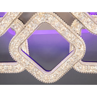 Потолочний світильник серії Квадрати чорний з LED елементами Diasha S2205/4+4BKLED3colordimmer