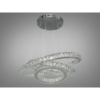 Люстра хрустальная75 Вт, хром Diasha 7201-9A/750+580+400HR