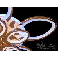 Cветодиодная люстра Diasha 8059/5+5G LED 3color dimmer