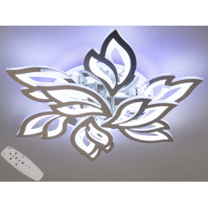 Красива Led люстра з пультом, диммером, підсвічуванням, 140W, хром Diasha 8165/6+3HRLED3colordimmer