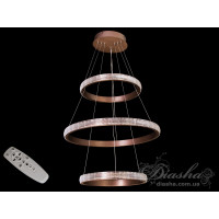 Светильники люстры светодиодные кольца Diasha 6012/400-600-400CF Светильники люстры светодиодные кольца Diasha 6012/400-600-400CF