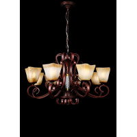 Люстры потолочные с пафоном  Splendid-Ray 221109 (RED/GT)