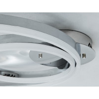 Світлодіодна люстра кільця хром 58 Вт вимикач Diasha 2538HRdimmer