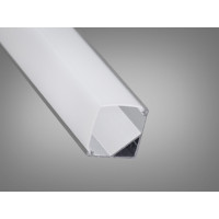 Профіль для LED стрічки, накладний кутовий Diasha PL-XT58-3M