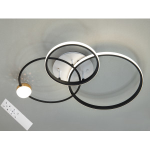 Світлодіодна люстра Diasha MX2987-3LWH+BK