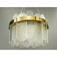 Люстра подвесная со стеклом в стиле модерн для большой комнаты Diasha 9089-400
