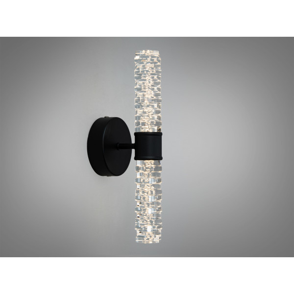 Настінний LED світильник бра 5 Вт чорний скло Diasha B1789BK