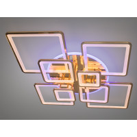 Сучасна LED люстра з пультом, диммером та підсвіткою, 225W, хром Diasha 8160/8GLED3colordimmer