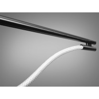 Сучасна лінійна світлодіодна люстра "Шланг", 20 Вт, чорний хром Diasha 9609-L1600BHR