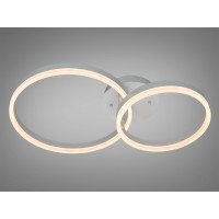 LED люстра 11 квадратів білий чорний 65Вт пульт Diasha 2539WHdimmer