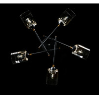 Люстра в спальню потолочная с плафонами Splendid-Ray 286142 (BRASS+BK)