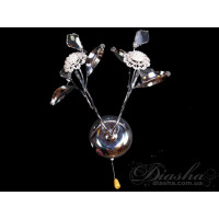 АКЦІЯ! Естетично привабливе галогенне бра, хром Diasha 9462/2HRW