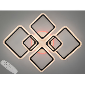LED люстра смарт світильник з ІЧ пультом та диммером, 110W Diasha A8160/6BKLED3colordimmer