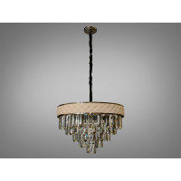 Хрустальные люстры подвесные 600 mm Е14 12 ламп Diasha L8080-600BHR+WH