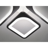 LED люстра смарт Серія 8060 чорна 60 Вт з пультом Diasha 8060/2+2BK