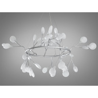 Люстра декоративная 45 лампочки, хром сатин Diasha Y889-45ASL