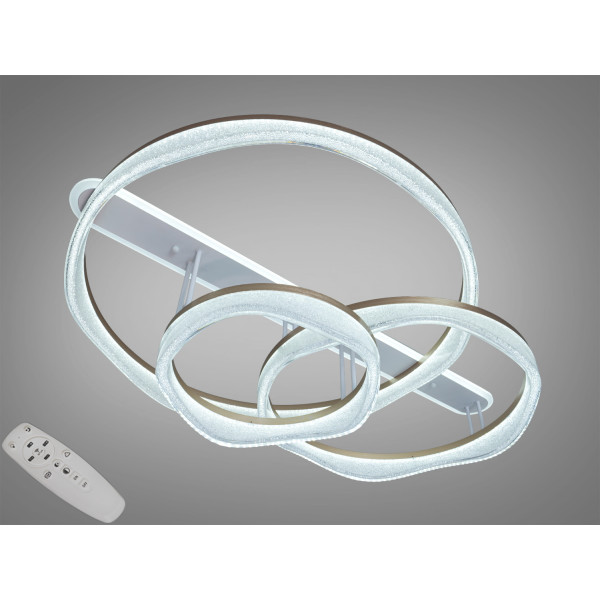 Стельова LED люстра шампань 170W 3 кільця з пультом Diasha MX86672/400+800+600CG Стельова LED люстра шампань 170W 3 кільця з пультом Diasha MX86672/400+800+600CG