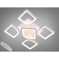 LED люстра з диммером і ІЧ пультом, 70W Diasha S8060/4+1BKLED3colordimmer