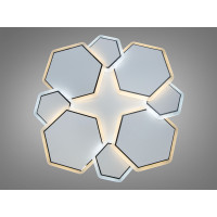 Стельова світлодіодна панель 70W біла з димером гексагональна Diasha Z186-3WHITE