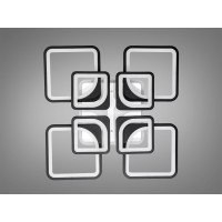 LED люстра 150W Diasha 8060/4+4BKLED3colordimmer