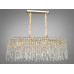 Кришталева підвісна люстра овальної форми для вітальні,12 ламп Diasha 9708-800x350SG Кришталева підвісна люстра овальної форми для вітальні,12 ламп Diasha 9708-800x350SG