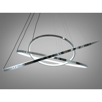 Люстра светодиодная декоративная кольца  Diasha MD9079-3HR-800+600+400 dimmer