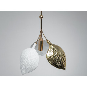 Підвіс Ginkgo Biloba золото фарфор 1xE14 Diasha 7238-1PGD