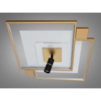 LED люстра Diasha білий чорний 64Вт димер пульт Diasha 5533WH+Gdimmer