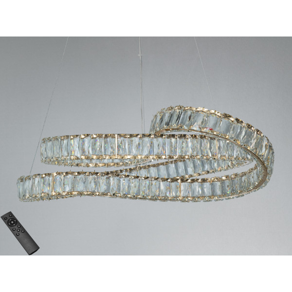 Люстра підвісна LED Diasha золото 85Вт з пультом Diasha D8816/600G