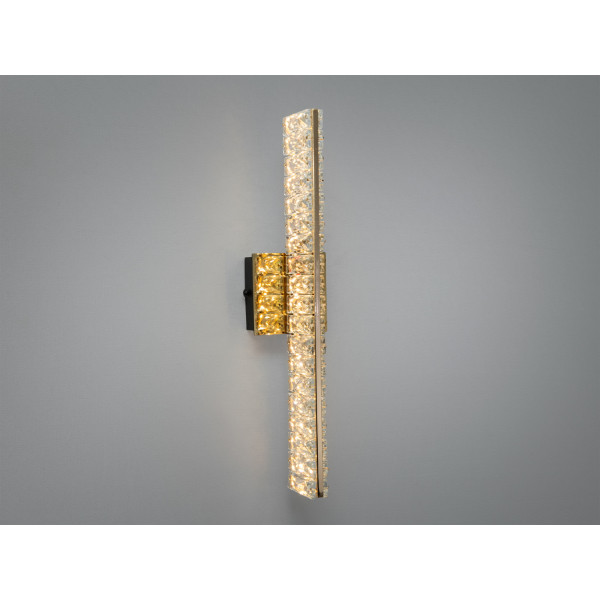 Настінне бра LED з кришталем золото 15 Вт Diasha D88011/B-450G