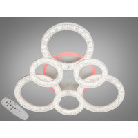 Стельова світлодіодна люстра з пультом, димером, підсвіткою, 110W Diasha 2203/3+3WHLED3colordimmer Стельова світлодіодна люстра з пультом, димером, підсвіткою, 110W Diasha 2203/3+3WHLED3colordimmer