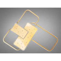 Стельова світлодіодна люстра кільця з пультом, 35Вт, білий+чорний Diasha 2449Gdimmer