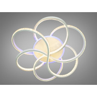 Ексклюзивна стельова LED люстра з пультом, димером, кришталями, 100W Diasha 1011/SWHLED3colordimmer
