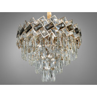 Вишукана підвісна кришталева люстра для вітальні, 6 ламп, золото Diasha 6309-400SGD