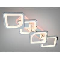 Світлодіодна люстра 8060 хром з пультом 69 Вт Diasha H8060/2+2HRLED3colordimmer