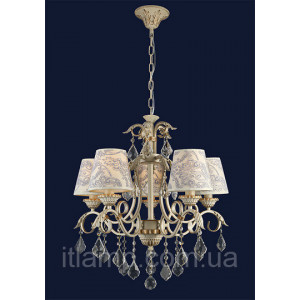 Классическая абажурная люстра Levistella 755MK30000-5 CRM+GLD