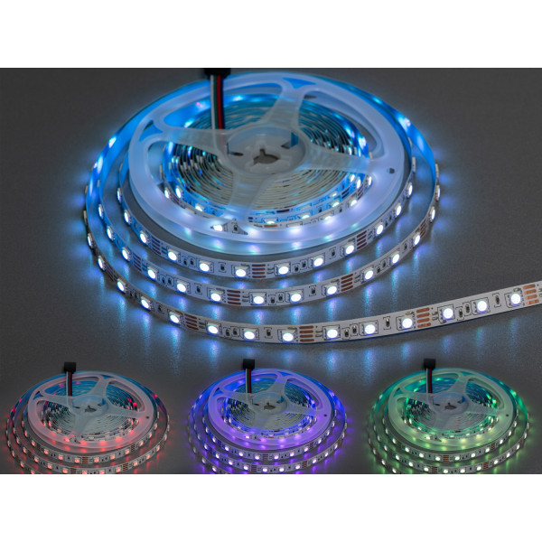 LED стрічка 12В, 60 діодів на метр, 10мм, RGB Diasha P12-5050-60-RGB-20-10