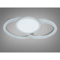 Стельова LED люстра золото 95W пульт 3 кільця 3 режими Diasha 8819/500+400+300