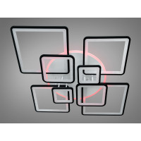 Сучасна LED люстра з пультом, диммером та підсвіткою, 225W Diasha 8160/8BKLED3colordimmer