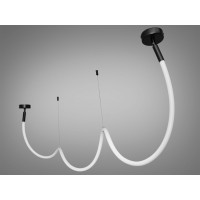 Сучасна підвісна світлодіодна люстра в офіс Шланг, 28 Вт, черная Diasha SY9610-2500BK Сучасна підвісна світлодіодна люстра в офіс Шланг, 28 Вт, черная Diasha SY9610-2500BK