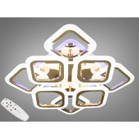 Плоские светодиодные люстры Diasha AS8060/4+4 G led dimmer 3 color