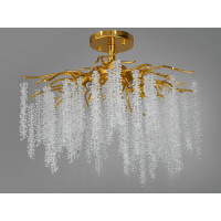 Стельова кришталева люстра "Гліцинія" Diasha A605-600GD