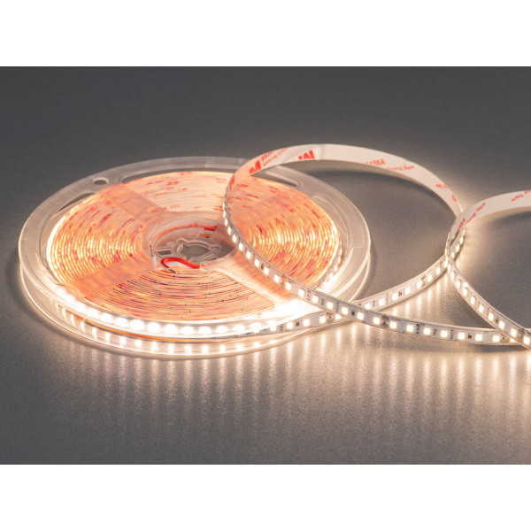 LED стрічка 24В, 140 діодів на метр, 8мм, теплий Diasha P24-2835-140-WW-20-8