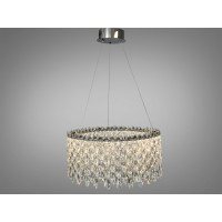 Світлодіодна люстра три кільця хром 66 Вт 11 м² Diasha 582/500CH