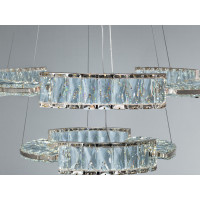 Люстра LED Diasha золото 2 кільця 60-40 см пульт Diasha 552/600+400G