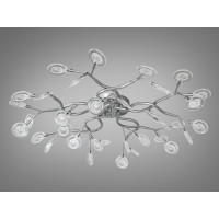 Декоративная люстра в зал 35 лампочки Diasha X890-35CSL