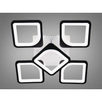 LED-люстра з диммером і синьою підсвіткою, колір хром, 60W Diasha S8060-4+1BKDIM