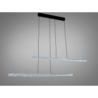 Підвісна LED люстра Diasha чорна 58 Вт 10 м² Diasha 1104/2-1000BK