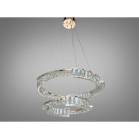 Люстра LED Diasha золото 2 кільця 60-40 см пульт Diasha 552/600+400G