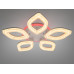 Стельова LED люстра біла 52W пульт димер 5 пелюсток Diasha S2599/5WHLED3colordimmer
